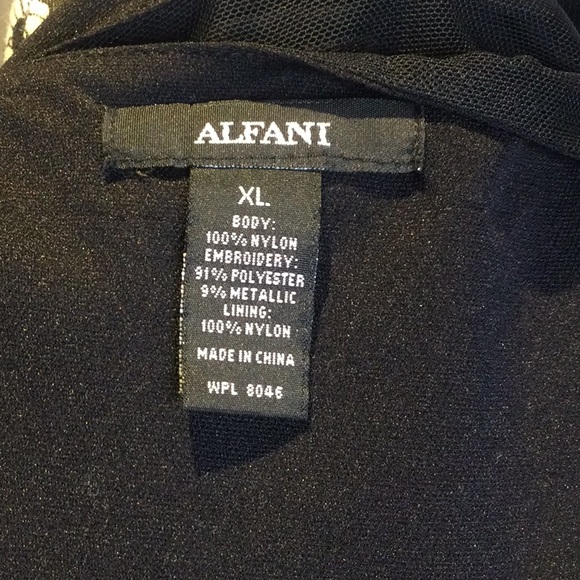 EUC Alfani Embroidered Formal Top, XL - Picture 9 of 10